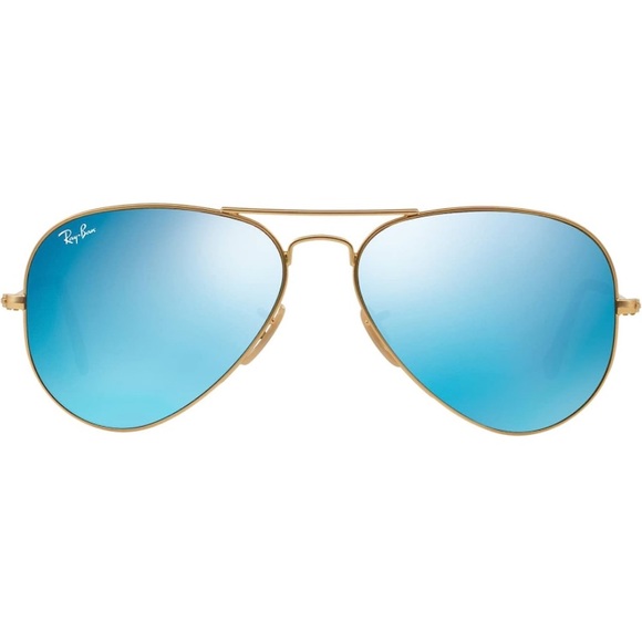 Ray-Ban 55mm Mirrored Aviator Sunglasses - Picture 3 of 3